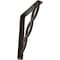 Ekena Millwork Loera Wrought Iron Bracket, (Single center brace), Antiqued Bronze 1 1/2"W x 7 1/2"D x 10"H BKTM01X07X10SLOABZ - alternate 1